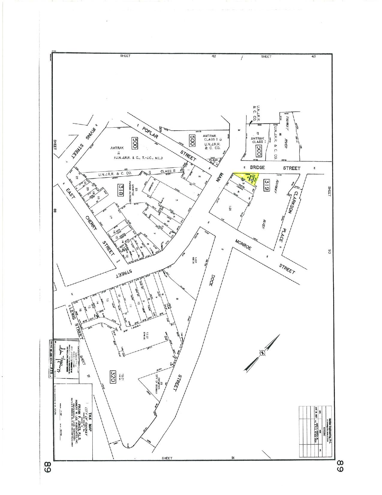O1715 Block 319 Lot 6 tax map Rahway Rising