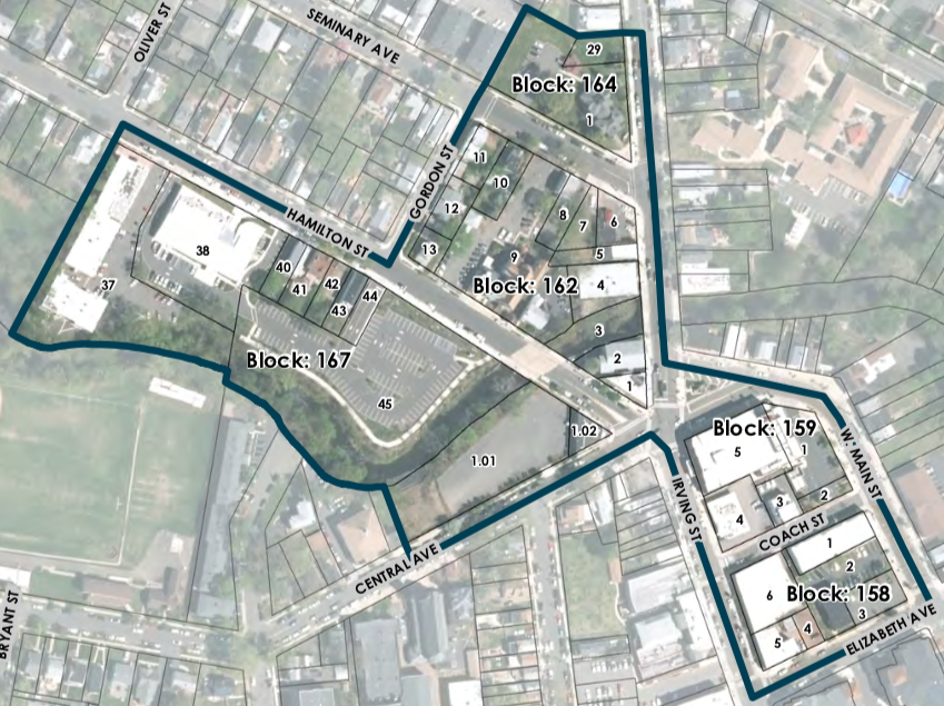 Arts District Redevelopment Plan tax blocks Rahway Rising