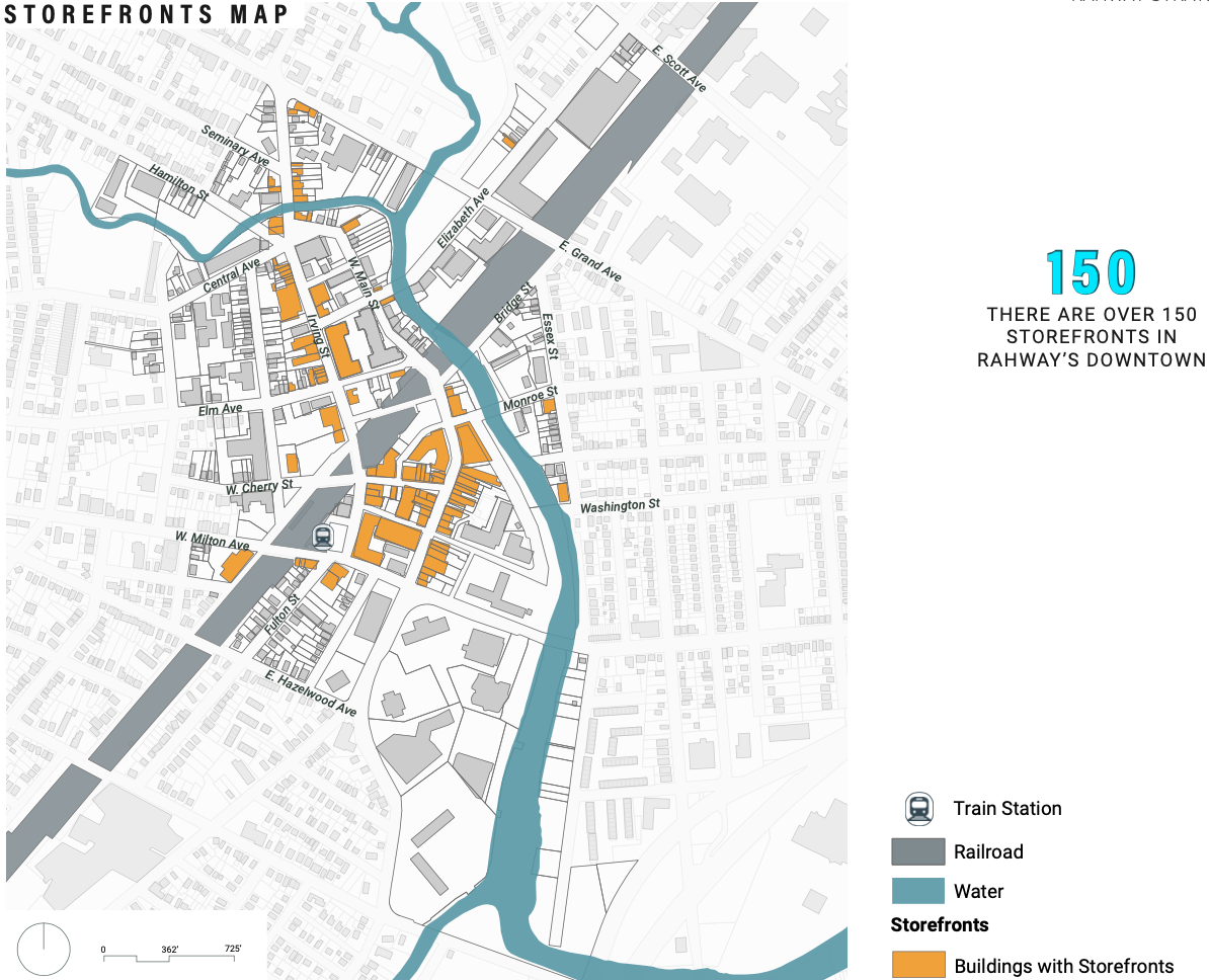 Rahway strategic plan storefronts map Rahway Rising